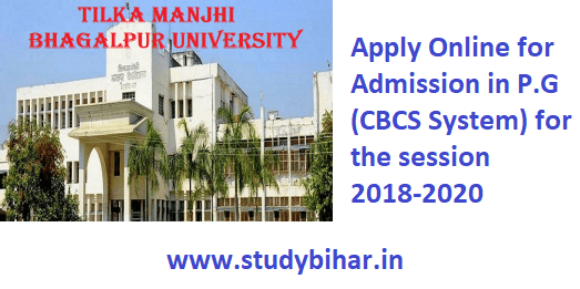 Apply Online for Admission in P.G (CBCS System) for the session 2018-2020