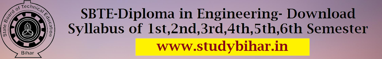 SBTE Teaching and Examinations Scheme/Syllabus Session 2020-21:Sem-01,02,03,04,05,06 Download PDF Now.