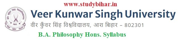 Download the B.A. Philosophy Hons. Syllabus of Veer Kunwar Singh University, Ara-Bihar