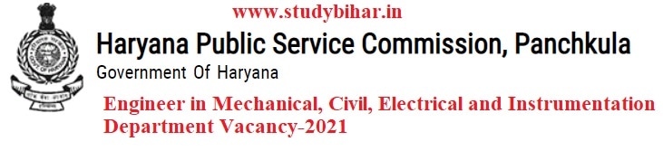 Apply Online for Engineer in Mechanical, Civil, Electrical and Instrumentation Department Vacancy in HPSC