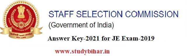 Downlaod Answer-Key of Junior Engineer Exam-2019, Last Date-28/03/2021.