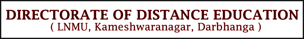 Directorate of Distance Education, L.N.M.U, Darbhanga