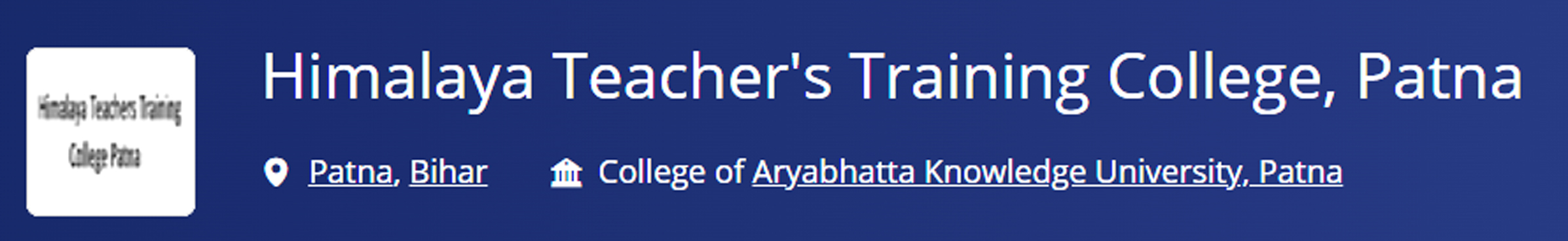 Himalaya Teacher’s Training College, Patna