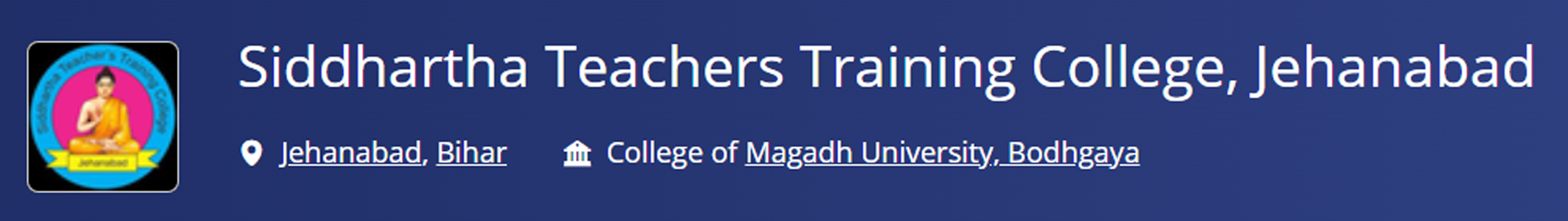 Sidhartha Teachers' Training College Jehanabad