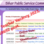 BPSC Class 6-8 Teacher Vacancy 2023 for 69692 Post